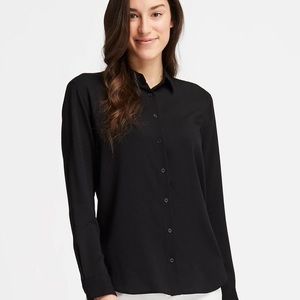 NWOT UNIQLO rayon long sleeve blouse